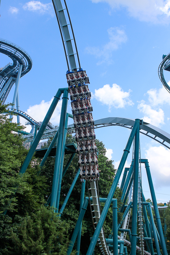 The Alpengeist roller coaster - The American Coaster Enthusiasts Coaster Con 41 at Busch Gardens Williamsburg, Williamsburg, Virginia