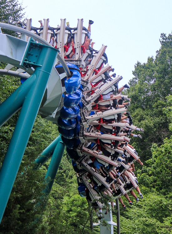 The Alpengeist roller coaster - The American Coaster Enthusiasts Coaster Con 41 at Busch Gardens Williamsburg, Williamsburg, Virginia