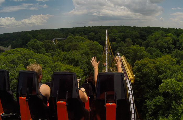 The Apollo's Chariott Roller Coaster - The American Coaster Enthusiasts Coaster Con 41 at Busch Gardens Williamsburg, Williamsburg, Virginia