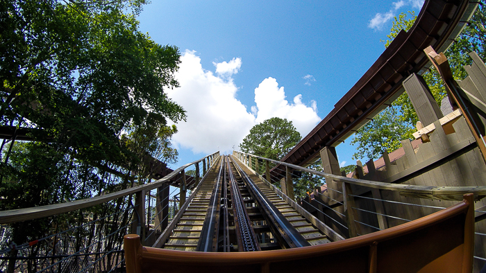 The Invadr roller coaster - The American Coaster Enthusiasts Coaster Con 41 at Busch Gardens Williamsburg, Williamsburg, Virginia