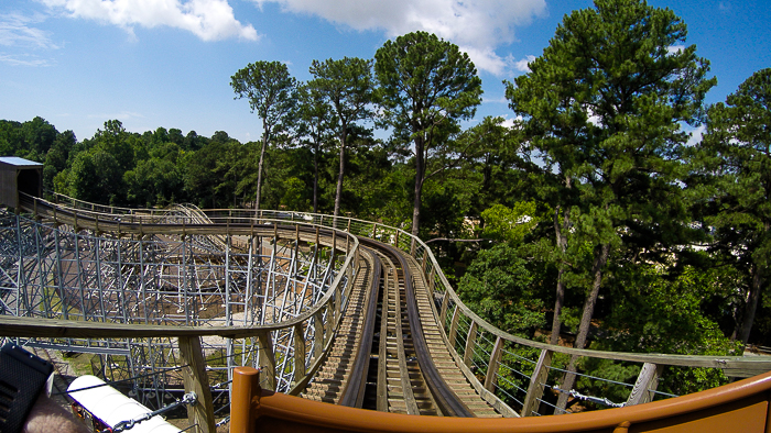 The Invadr roller coaster - The American Coaster Enthusiasts Coaster Con 41 at Busch Gardens Williamsburg, Williamsburg, Virginia