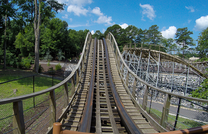 The Invadr roller coaster - The American Coaster Enthusiasts Coaster Con 41 at Busch Gardens Williamsburg, Williamsburg, Virginia