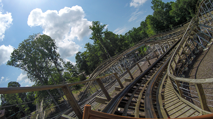 The Invadr roller coaster - The American Coaster Enthusiasts Coaster Con 41 at Busch Gardens Williamsburg, Williamsburg, Virginia