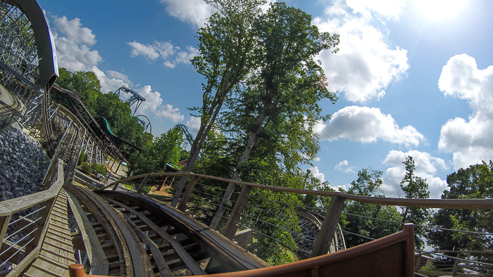 The Invadr roller coaster - The American Coaster Enthusiasts Coaster Con 41 at Busch Gardens Williamsburg, Williamsburg, Virginia