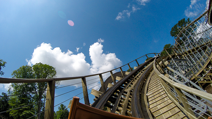 The Invadr roller coaster - The American Coaster Enthusiasts Coaster Con 41 at Busch Gardens Williamsburg, Williamsburg, Virginia