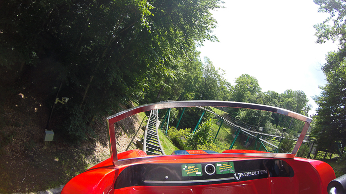 The Verbolten roller coaster - The American Coaster Enthusiasts Coaster Con 41 at Busch Gardens Williamsburg, Williamsburg, Virginia