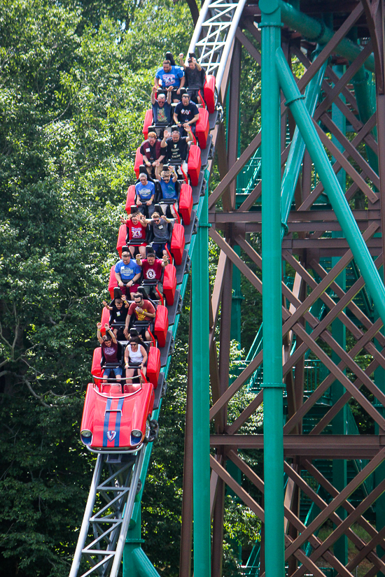 The Verbolten roller coaster - The American Coaster Enthusiasts Coaster Con 41 at Busch Gardens Williamsburg, Williamsburg, Virginia