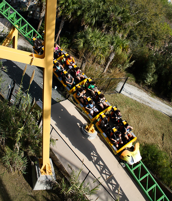 The Cheetah Hunt roller coaster at Busch Gardens Tampa, Tampa, Florida