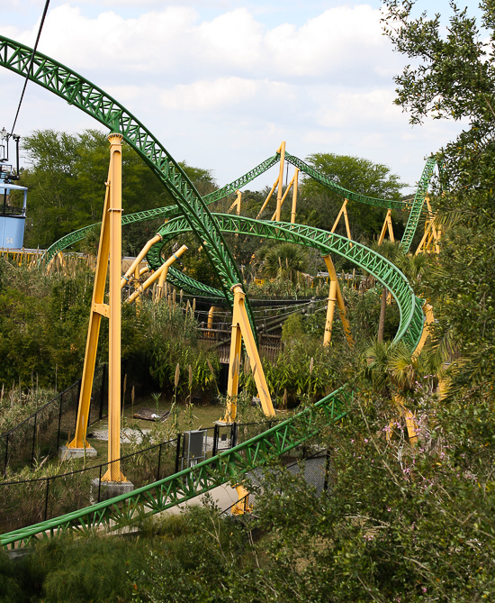 The Cheetah Hunt roller coaster at Busch Gardens Tampa, Tampa, Florida