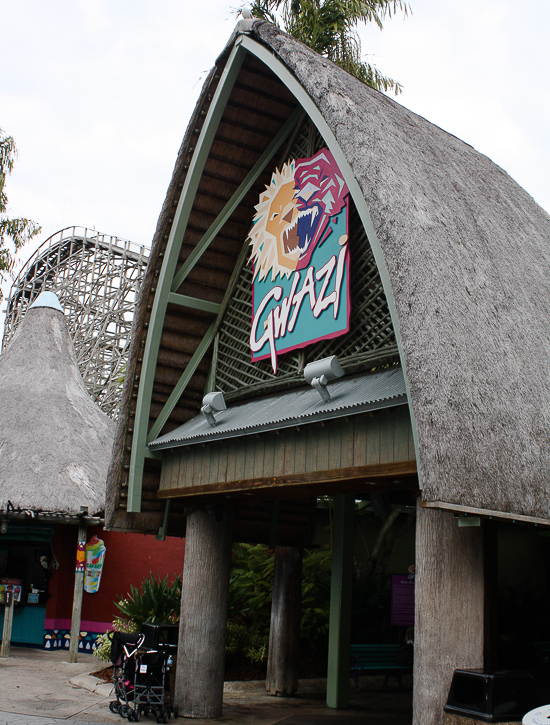 The Gwazi Roller Coaster at Busch Gardens Tampa, Tampa, Florida