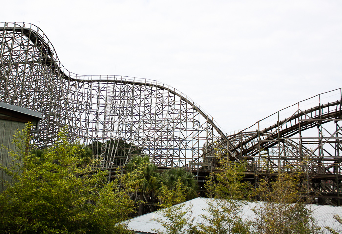 The Gwazi Roller Coaster at Busch Gardens Tampa, Tampa, Florida