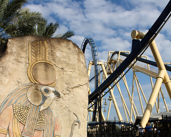 The Montu roller coaster at Busch Gardens Tampa, Tampa, Florida