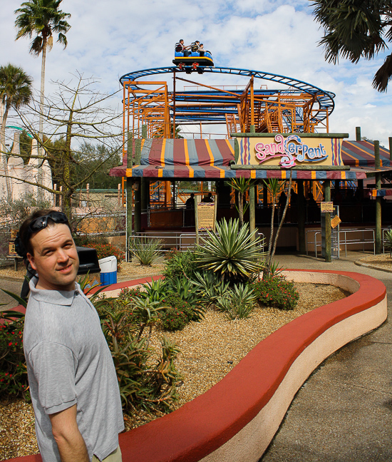 The Sand Serpent Rollercoaster at Busch Gardens Tampa, Tampa, Florida