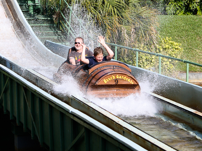 Stanley Falls Flume at Busch Gardens Tampa, Tampa, Florida