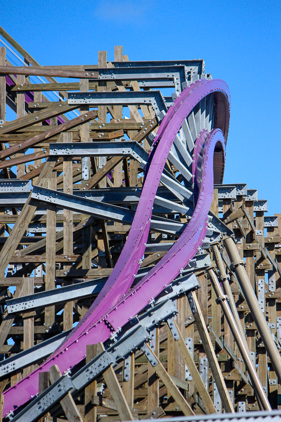 The new for 2021 Iron Gwazi roller coaster at Busch Gardens Tampa, Tampa, Florida