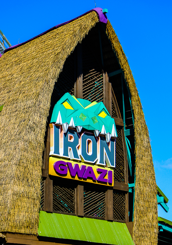 The new for 2021 Iron Gwazi roller coaster at Busch Gardens Tampa, Tampa, Florida