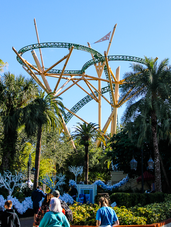 The Cheetah Hunt roller coaster at Busch Gardens, Tampa, Florida