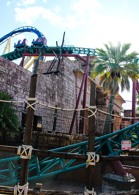The Cobra's Curse roller coaster at Busch Gardens Tampa, Tampa, Florida