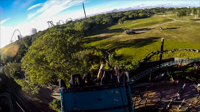 The Cobra's Curse roller coaster at Busch Gardens Tampa, Tampa, Florida