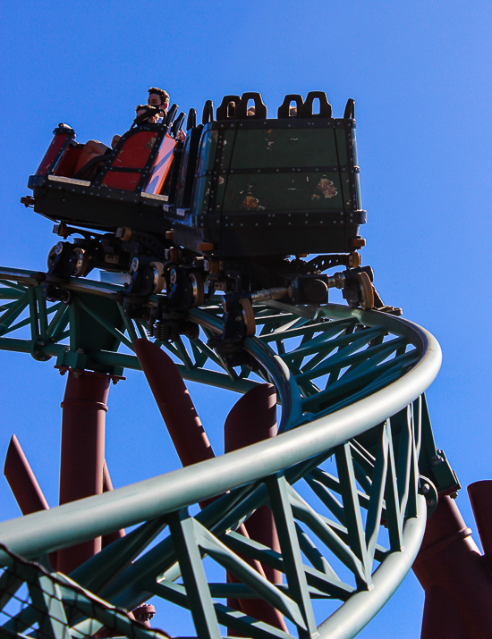 The Cobra's Curse spinning roller coaster at Busch Gardens Tampa, Tampa, Florida