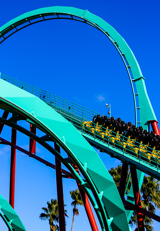 The Bolliger & Mabillard designed Kumba Roller Coaster at Busch Gardens Tampa, Tampa, Florida