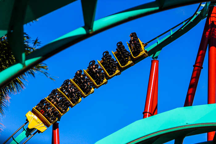 The Bolliger & Mabillard designed Kumba Roller Coaster at Busch Gardens Tampa, Tampa, Florida