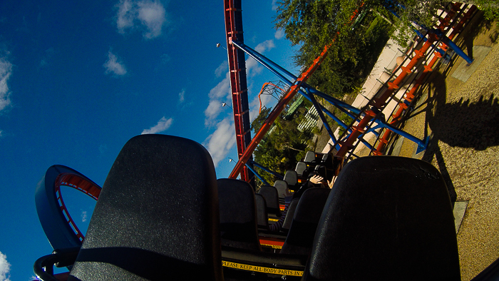 The Anton Schwarzkopf designed Scorpion Roller Coaster at Busch Gardens Tampa, Tampa, Florida