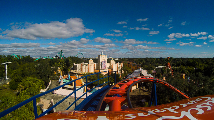 The Anton Schwarzkopf designed Scorpion Roller Coaster at Busch Gardens Tampa, Tampa, Florida