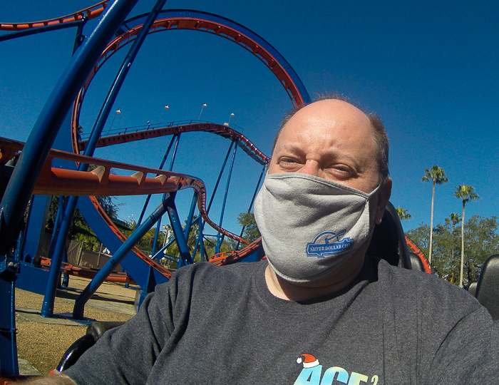 The Anton Schwarzkopf designed Scorpion Roller Coaster at Busch Gardens Tampa, Tampa, Florida