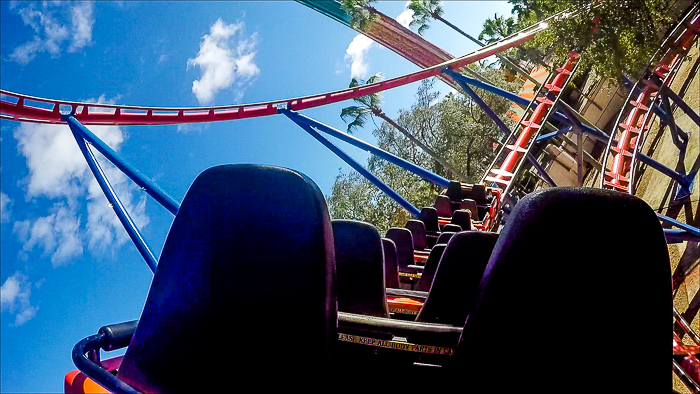 The Anton Schwarzkopf designed Scorpion Roller Coaster at Busch Gardens Tampa, Tampa, Florida