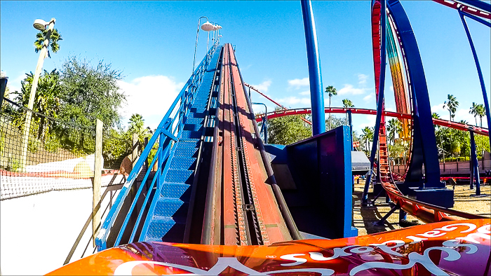 The Anton Schwarzkopf designed Scorpion Roller Coaster at Busch Gardens, Tampa, Florida