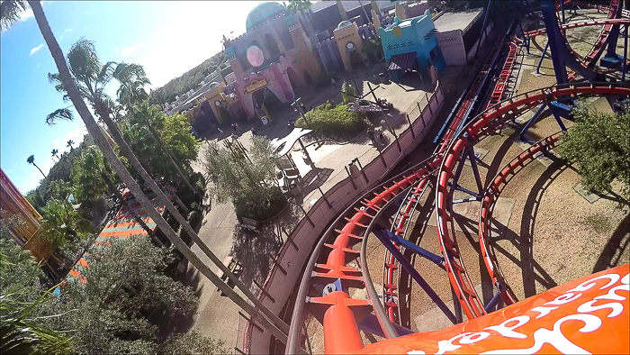 The Anton Schwarzkopf designed Scorpion Roller Coaster at Busch Gardens Tampa, Tampa, Florida