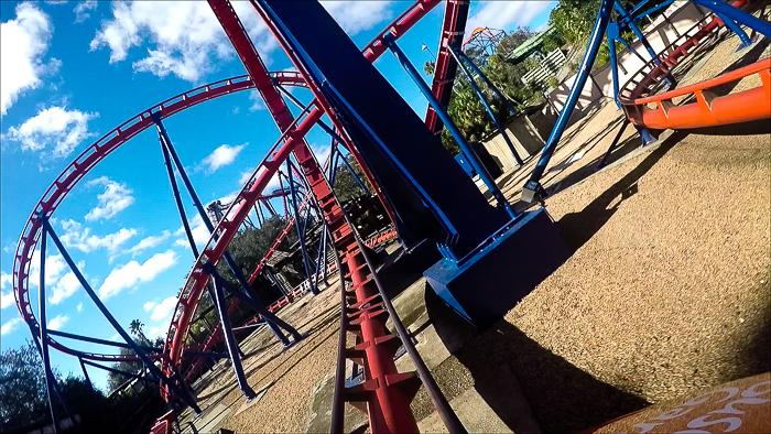 The Anton Schwarzkopf designed Scorpion Roller Coaster at Busch Gardens, Tampa, Florida