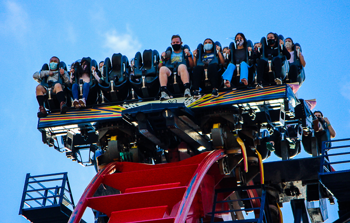 The Bolliger & Mabillard designed SheKra dive roller coaster at Busch Gardens Tampa, Tampa, Florida