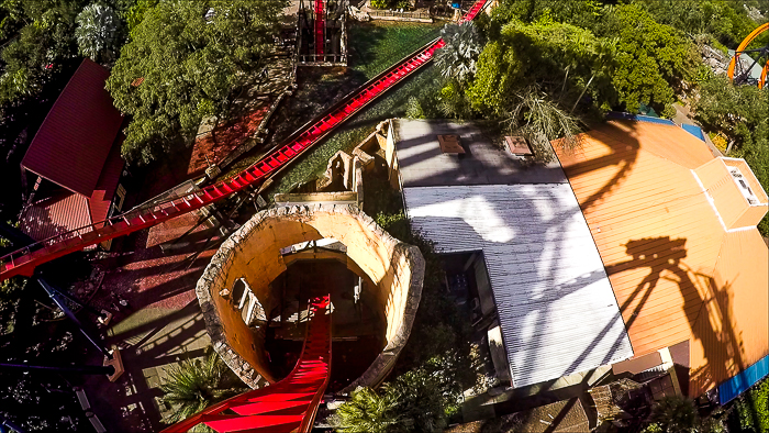 The Bolliger & Mabillard designed SheKra dive roller coaster at Busch Gardens Tampa, Tampa, Florida