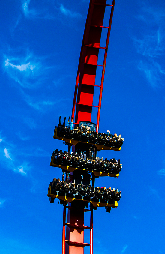 The Bolliger & Mabillard designed SheKra dive roller coaster at Busch Gardens Tampa, Tampa, Florida