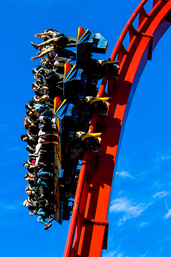 The Bolliger & Mabillard designed SheKra dive roller coaster at Busch Gardens Tampa, Tampa, Florida