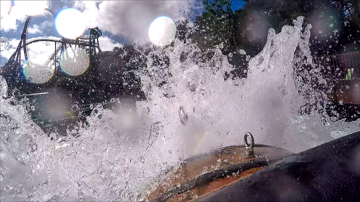 The Arrow Dynamics designed Stanley River Falls Log Flume at Busch Gardens Tampa, Tampa, Florida