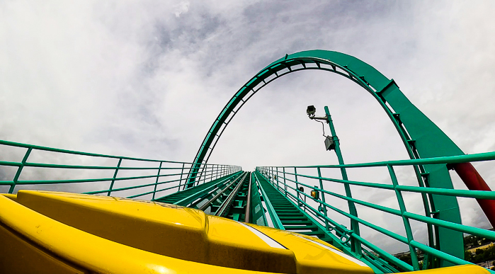 The Kumba rollercoaster at Busch Gardens Tampa, Tampa, Florida