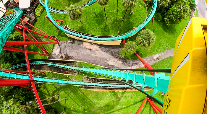 The Kumba Rollercoaster at Busch Gardens Tampa, Tampa, Florida