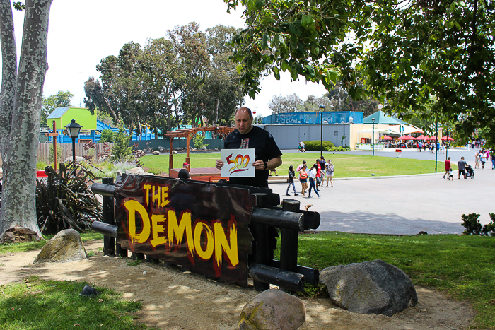 The Demon Rollercoaster at California's Great America, Santa Clara, California