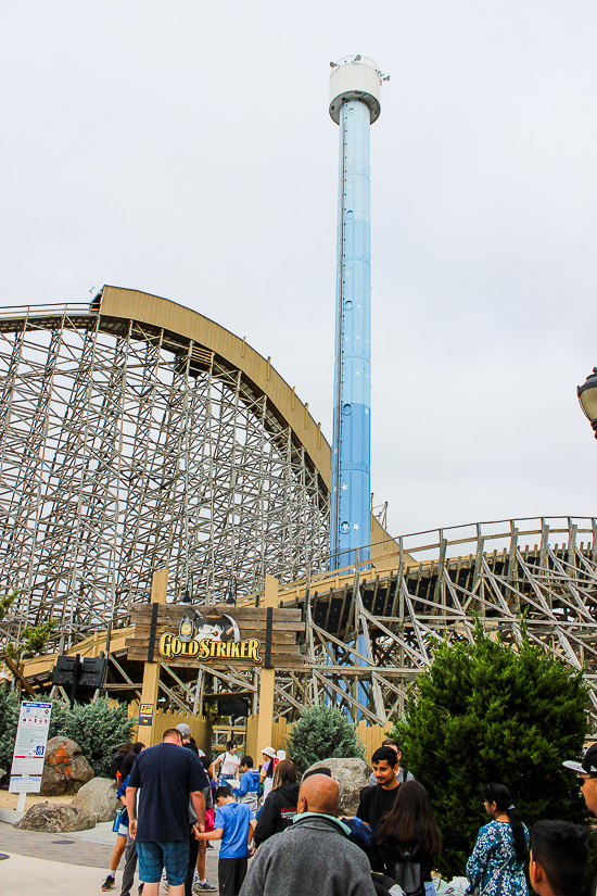 The Gold Striker Rollercoaster at California's Great America, Santa Clara, California