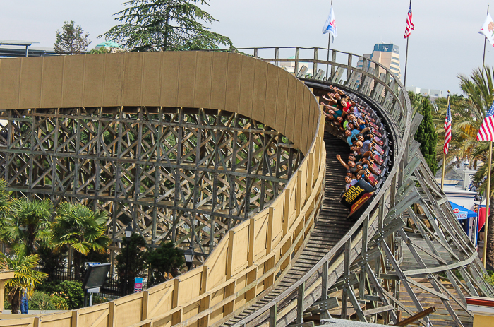 The Gold Striker Rollercoaster at California's Great America, Santa Clara, California