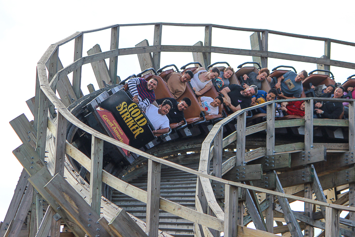 The Gold Striker Rollercoaster at California's Great America, Santa Clara, California