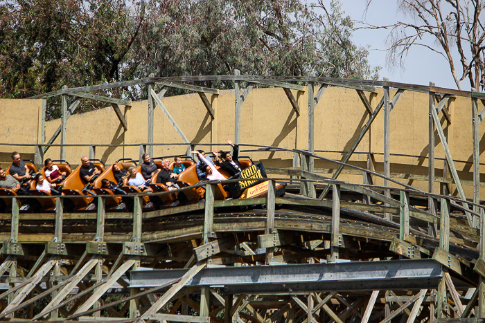 The Gold Striker Rollercoaster at California's Great America, Santa Clara, California