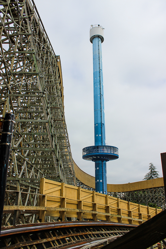 The Gold Striker Rollercoaster at California's Great America, Santa Clara, California