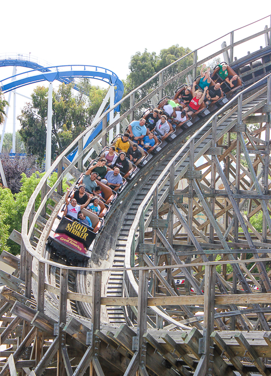 The Gold Striker Rollercoaster at California's Great America, Santa Clara, California