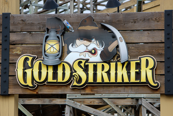 The Gold Striker Rollercoaster at California's Great America, Santa Clara, California