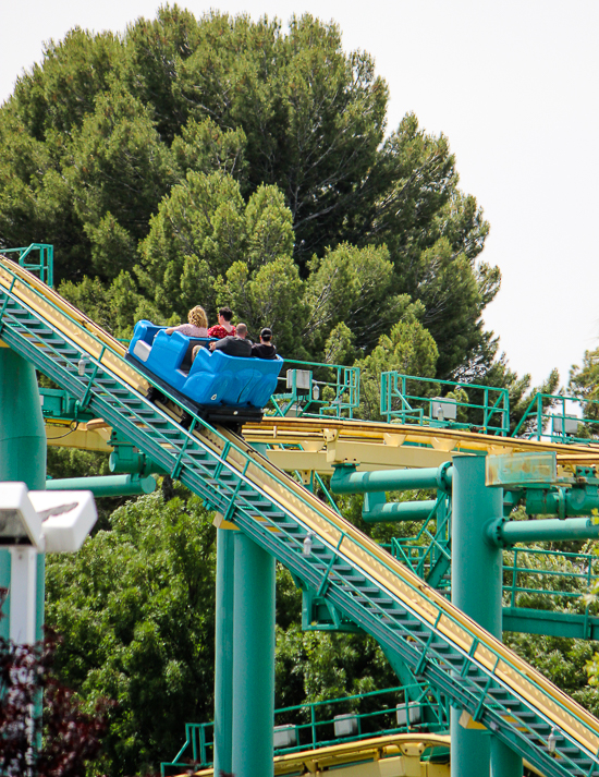 The Psycho Mouse rollercoaster at California's Great America, Santa Clara, California