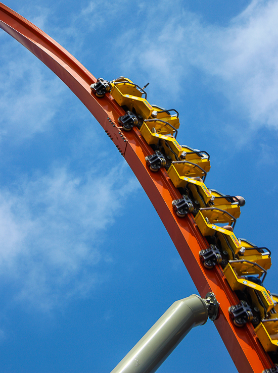 The Rail Blazer Rollercoaster at California's Great America, Santa Clara, California